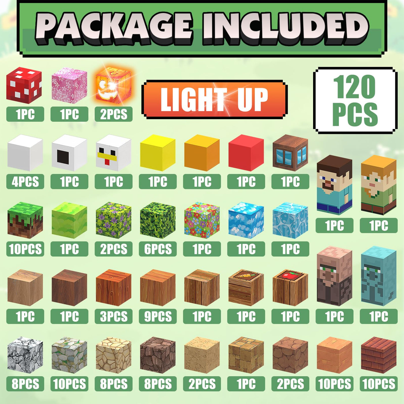 TUKIIE Magnetische Bausteine 120 Stück 1" Light Up Magnetic Building Blocks Magnetblöcke Magnetbausteine Magnetspiele Spielzeug für Kinder ab 3 Jahren Kreative Magnetspielzeug Geschenke Jungen Mädchen