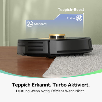 Vexilar W9 Staubsauger Roboter mit Wischfunktion, 5000Pa Saugroboter mit LiDAR Navigation, 3-in-1 Saug und Wischroboter, 150 Min Max, 15 No-Go Zonen, APP Steuerung, Ideal für Tierhaare und Teppich