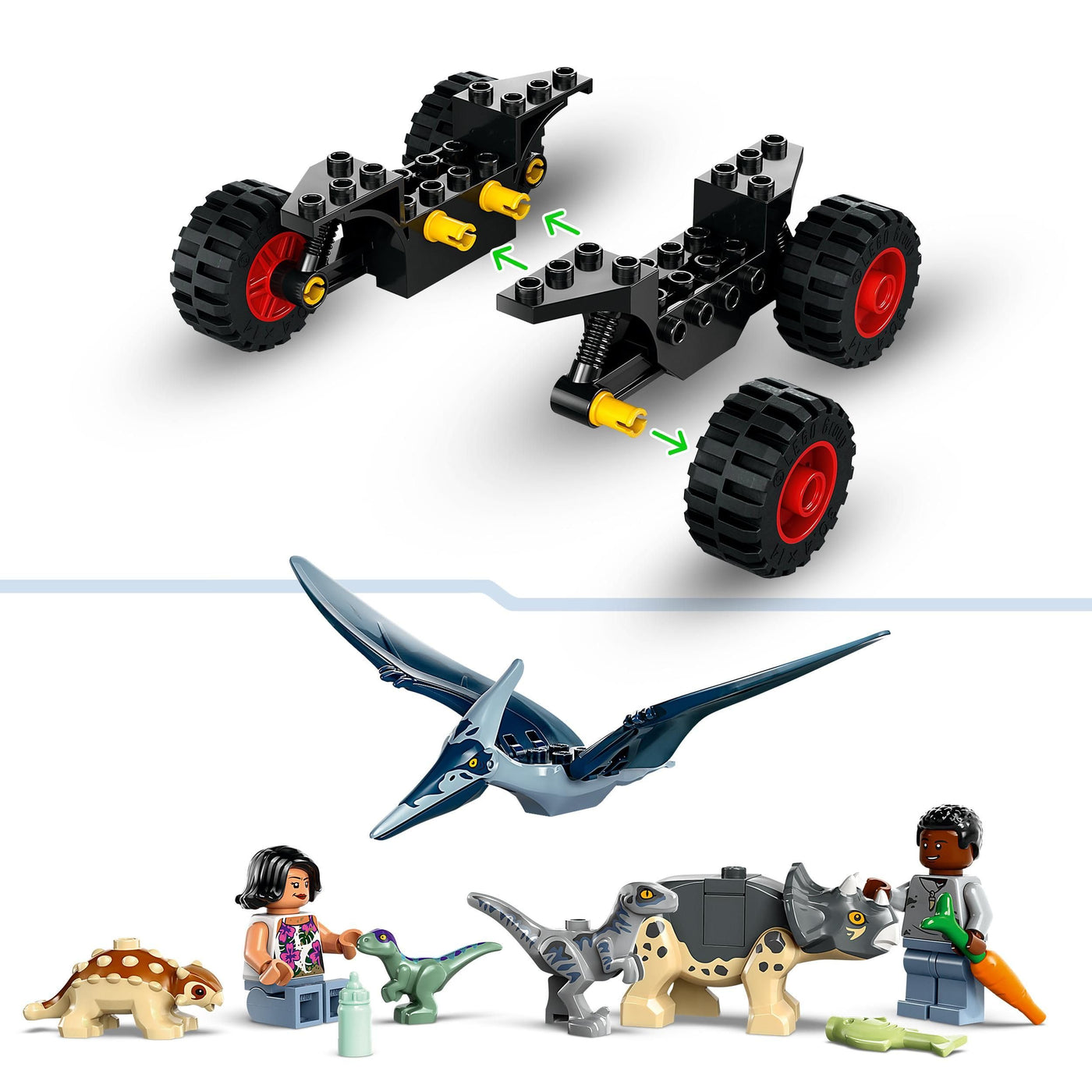 LEGO Jurassic World Rettungszentrum für Baby-Dinos, Set mit kleinen Dinosaurier-Figuren, darunter Triceratops, Ankylosaurus und Velociraptor, Geschenk zum Bauen für Jungs und Mädchen ab 4 Jahren 76963