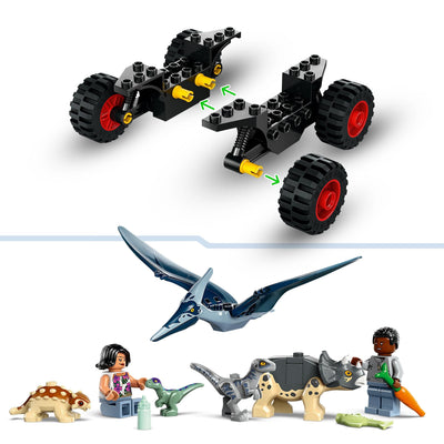 LEGO Jurassic World Rettungszentrum für Baby-Dinos, Set mit kleinen Dinosaurier-Figuren, darunter Triceratops, Ankylosaurus und Velociraptor, Geschenk zum Bauen für Jungs und Mädchen ab 4 Jahren 76963