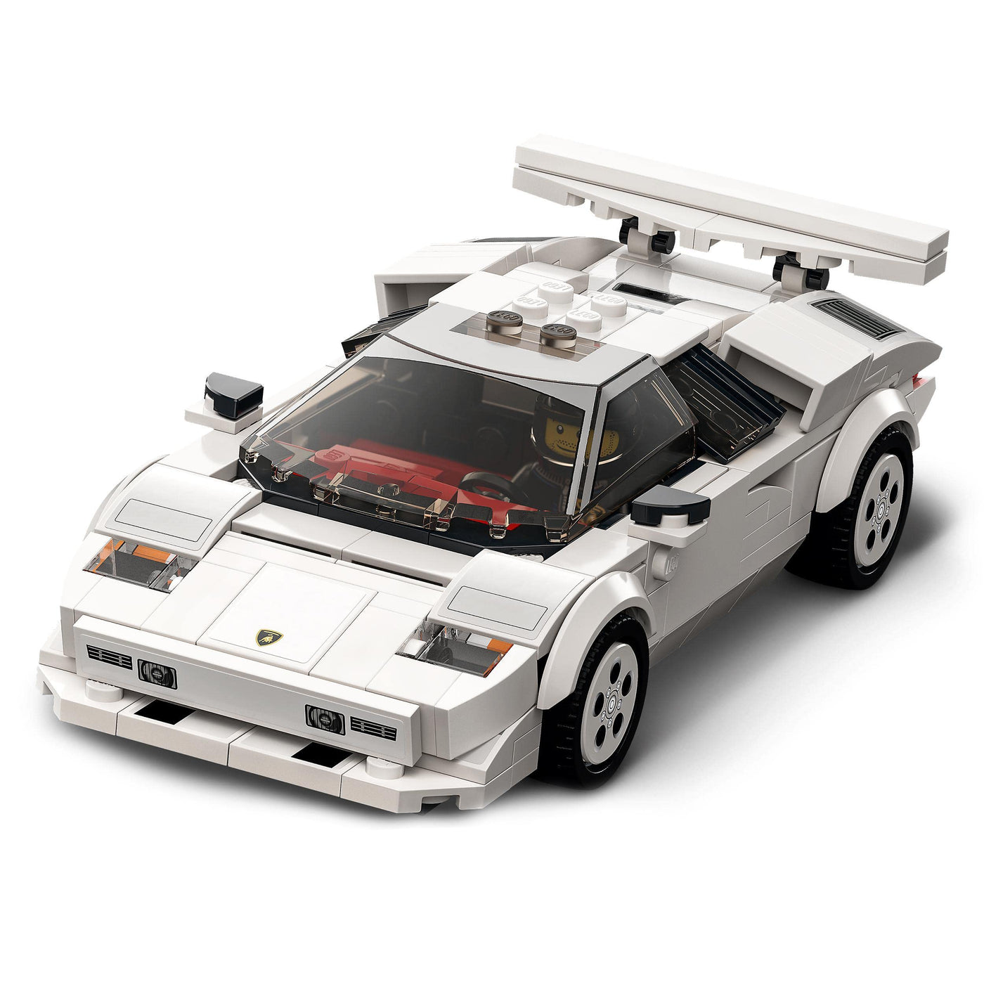 LEGO Speed Champions Lamborghini Countach Bausatz für Modellauto, Auto-Spielzeug mit Cockpit für 2 Figuren, Rennauto als Geschenk für Kinder, Jungen und Mädchen ab 8 Jahre, 2022 Kollektion 76908