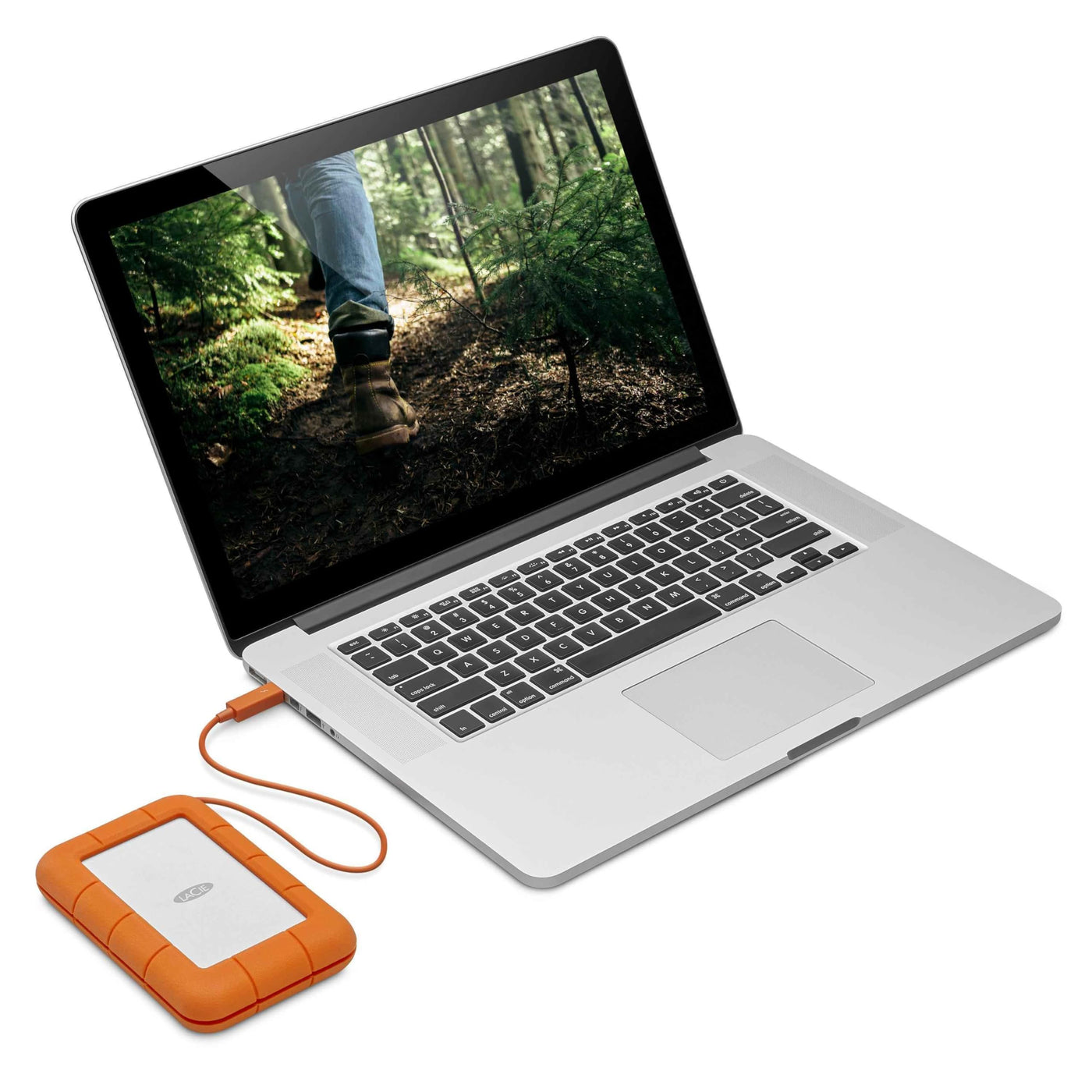 LaCie Rugged 5TB tragbare externe Festplatte, 2.5 Zoll, PC & Mac, inkl. USB-C w/o USB-A Kabel, inkl. 2 Jahre Rescue Service, Modellnr.: STFR5000800
