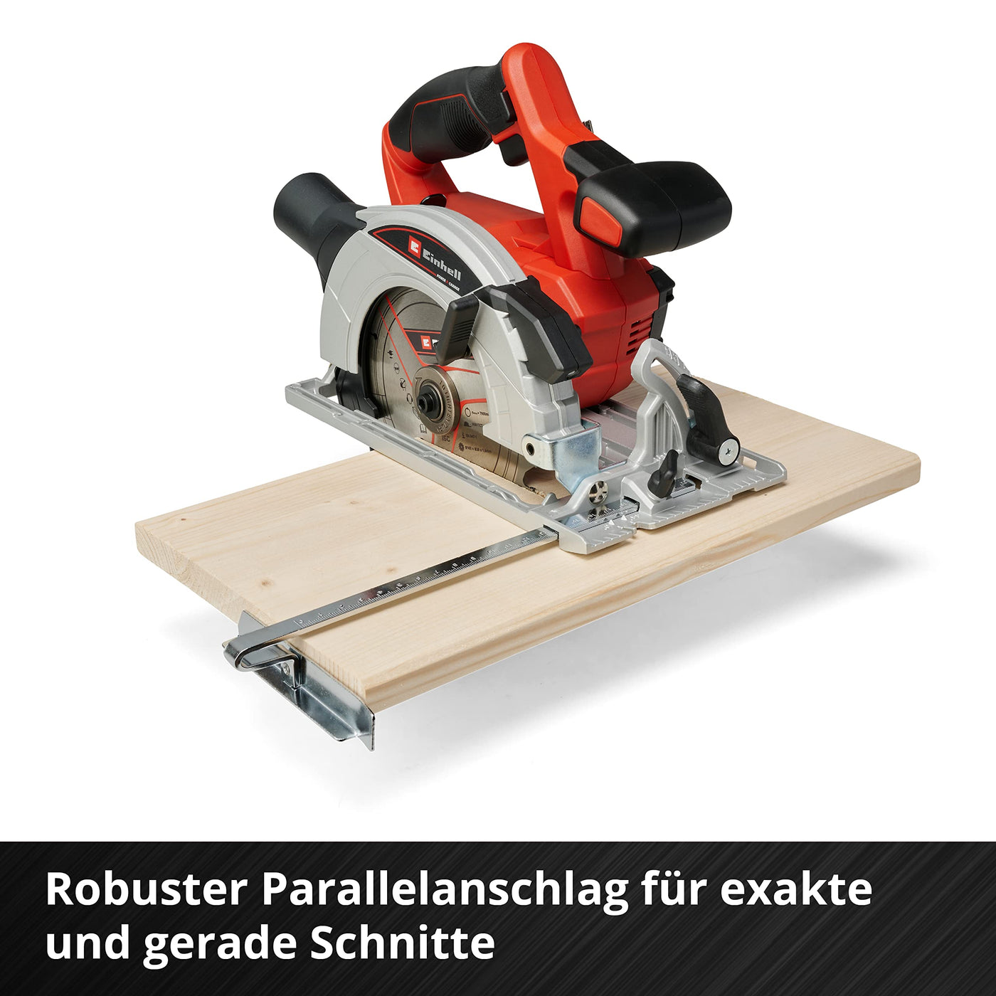 Einhell Akku-Handkreissäge TE-CS 18/165-1 Li-Solo Power X-Change (18 V, Li-Ion, Ø165 x Ø20 mm Sägeblatt, werkzeuglose Einstellung bei Schnitttiefe + Neigungswinkel, ohne Akku und Ladegerät)