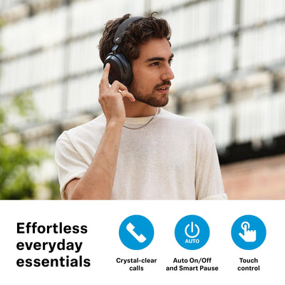 Sennheiser MOMENTUM 4 Wireless Kopfhörer mit Bluetooth - mit adaptiver Geräuschunterdrückung für kristallklare Anrufe - 60 Stunden Akkulaufzeit - anpassbarer Klang, leicht und faltbar - Weiß