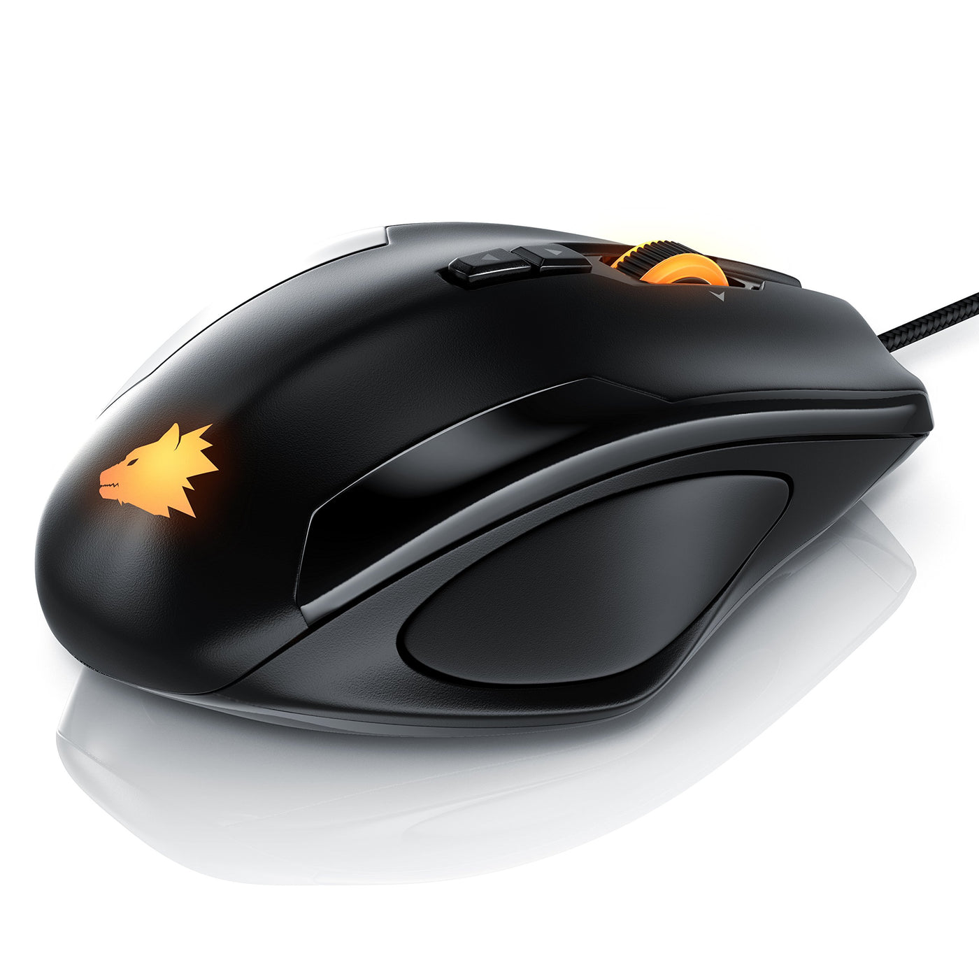 Titanwolf - Gaming Optical Mouse mit 12 programmierbare Tasten - Maus mit 10800 DPI Abtastrate - High Precision Polling-Rate bis 1000Hz - MMO Gaming Specialist Modell