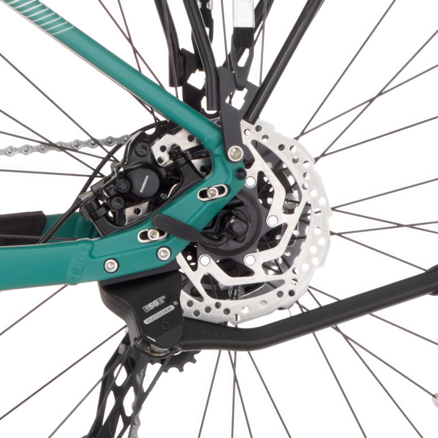 FISCHER E-Bike ATB Terra 4.0i Elektrofahrrad für Damen und Herren, RH 43, Mittelmotor 80, 36 V Akku, Adventure Green matt