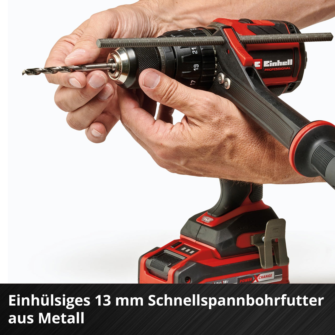 Einhell Professional Akku-Schlagbohrschrauber TP-CD 18/120 Li-i BL-Solo Power X-Change (18 V, Brushless, 120 Nm, Schlagbohrfunktion, 13 mm Bohrfutter, 2 Gang, ohne Akku)