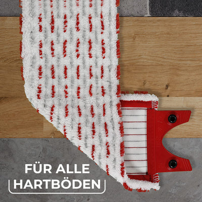 Vileda Ultramax Turbo XL Set, XL Bodenwischer mit Teleskopstiel für große Flächen, Mikrofaser-Wischbezug, Eimer mit Schleuder, für alle Hartböden, Love it Clean, Eco-Verpackung