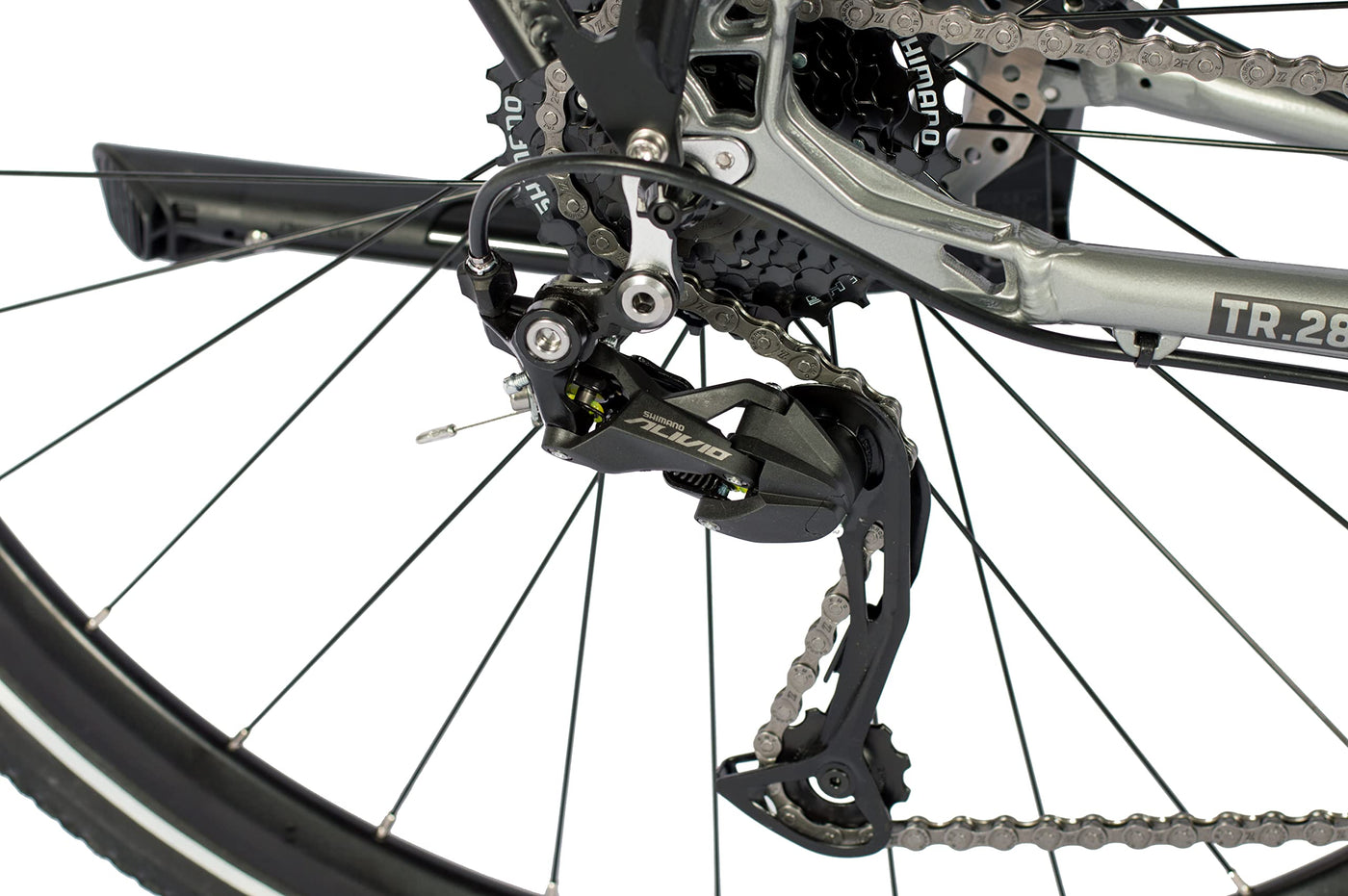 Airtracks Trekking Fahrrad 28 Zoll Damen Trekkingbike TR.2845 Trekkingrad City Bike Shimano 24 Gang Alivio RD-M3100 SGS Kettenschaltung Nabendinamo - Damen 52cm Körpergröße 170-185cm