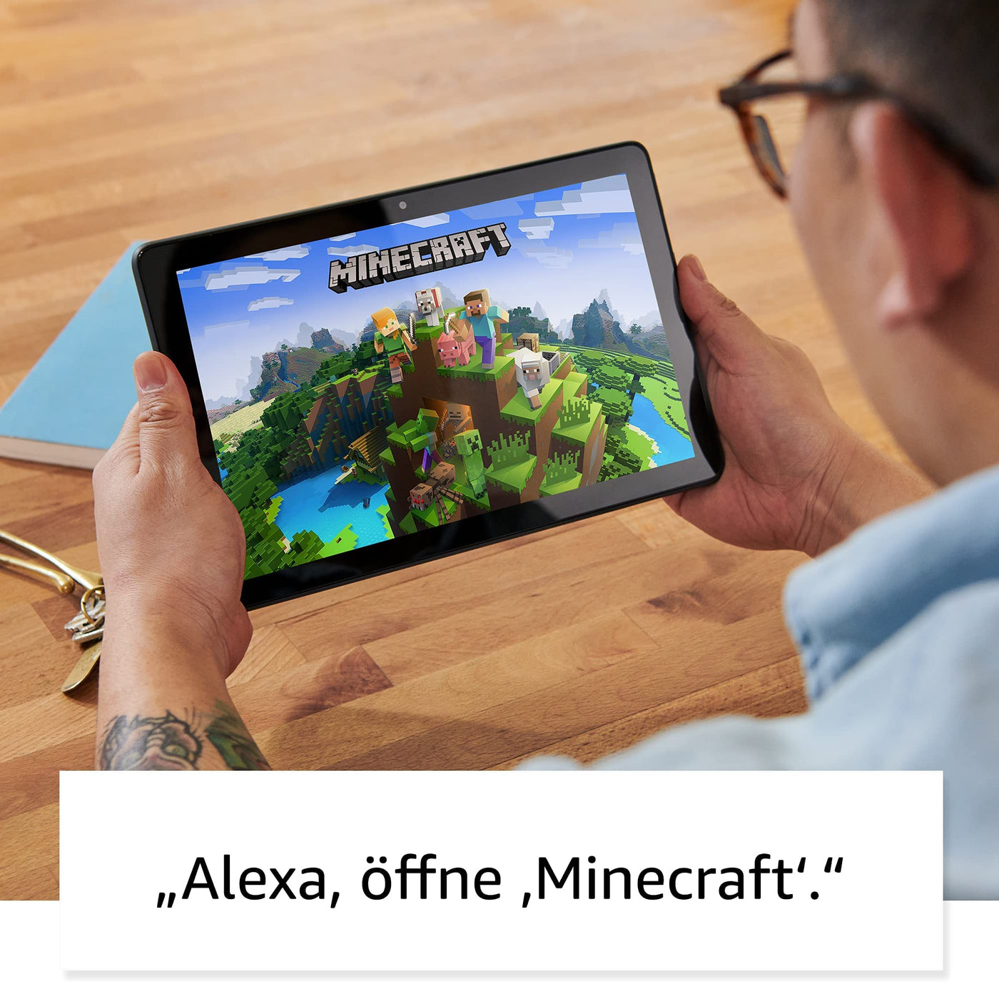 Amazon Fire HD 10 Plus-Tablet, Zertifiziert und generalüberholt | 25,6 cm (10,1 Zoll) großes Full-HD-Display (1080p), 64 GB, Schiefergrau – mit Werbung |