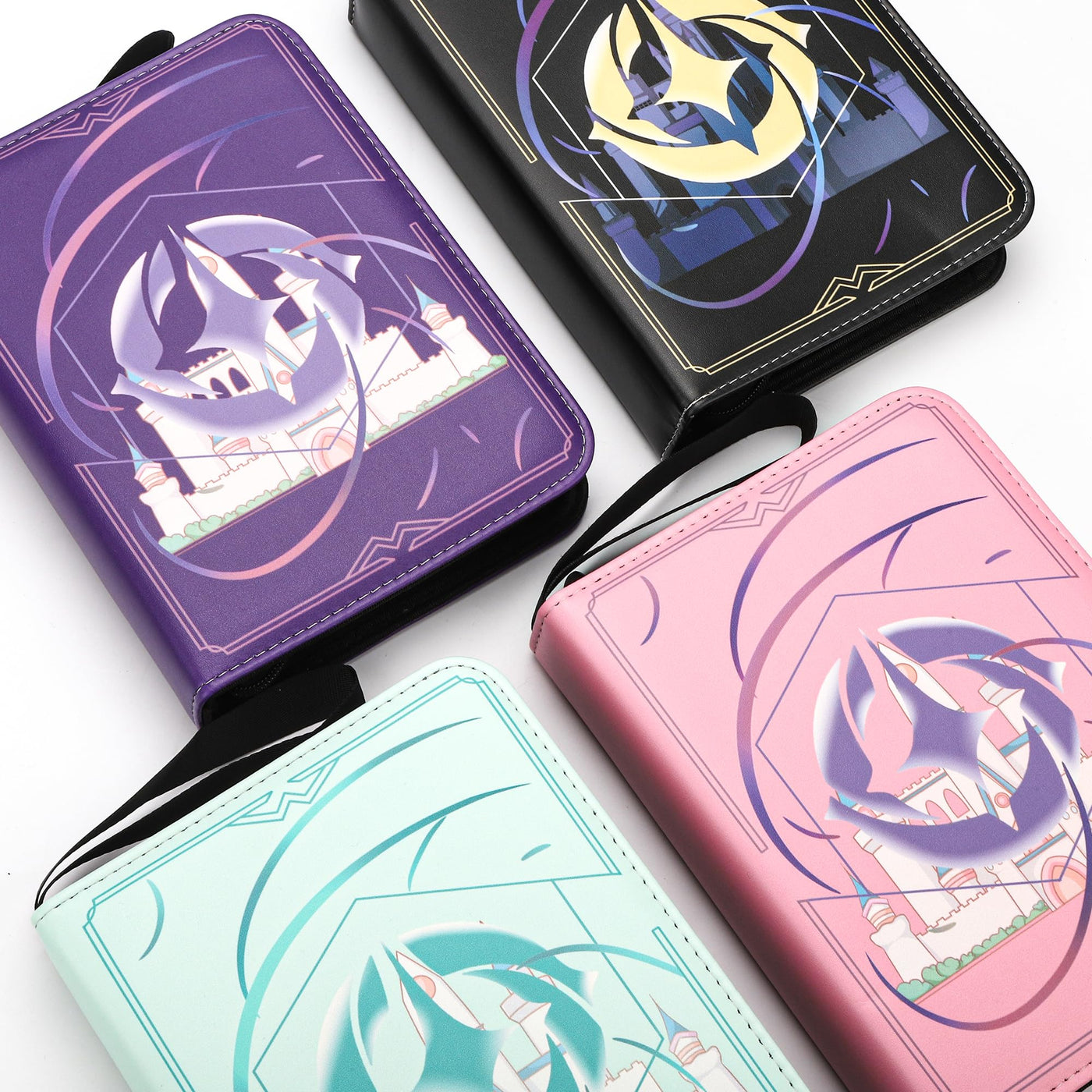 TCGUARD Sammelalbum für Lorcana-Karten, Premium Sammelkarten Album mit 900 Fächern, Kompatibel mit Lorcana Karten, Card Binder für TCG-Aufbewahrungs und Präsentationssammlung(Schwarz 9)