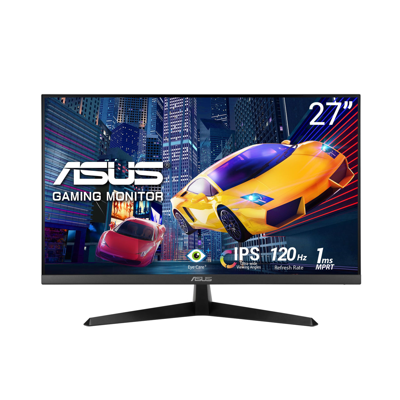 ASUS Eye Care VY279HGR - 27 Zoll Full HD Monitor - 120 Hz, 1ms MPRT, AdaptiveSync, GameFast Input - IPS Panel, Vesa 100x100, 16:9, 1920x1080, HDMI, D-Sub