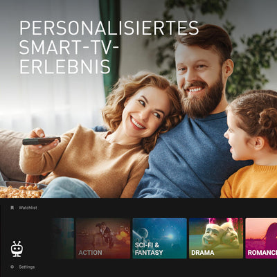 Panasonic TB-43W61AEZ, W61 Serie, 43 Zoll, 4K Ultra HD LED Smart TV, 2025, TiVo, Dolby Vision & Atmos, Game Mode Plus, Alexa & Google Sprachsteuerung, Schwarz