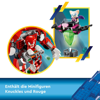 LEGO Sonic The Hedgehog Knuckles‘ Wächter-Mech, Actionfigur-Spielzeug für Jungen und Mädchen ab 8 Jahren, mit Master Emerald und weiteren Figuren aus dem Videospiel, Geschenk-Idee für Kinder 76996