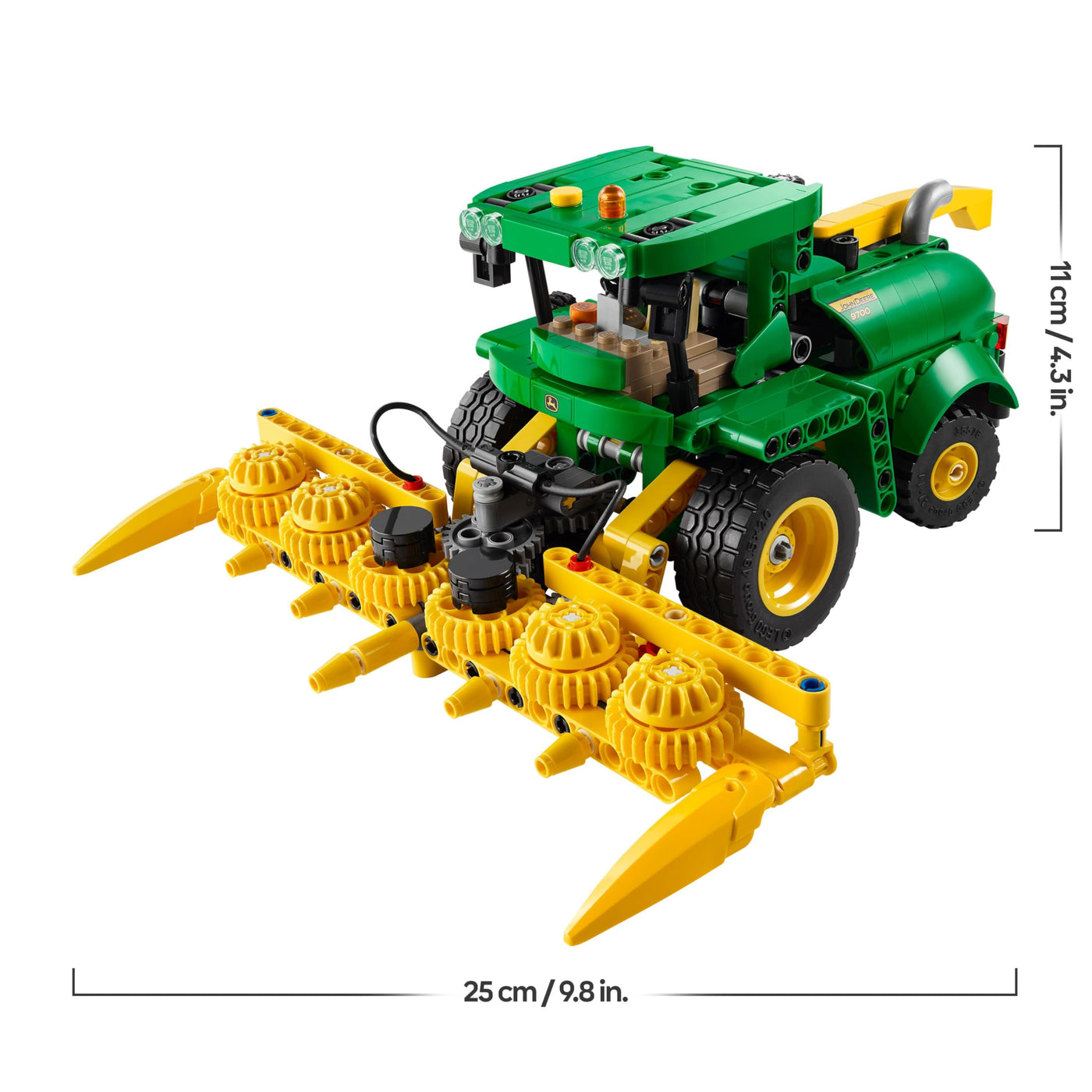 LEGO Technic John Deere 9700 Forage Harvester, Traktor-Spielzeug für Kinder, Bauernhof-Set, Fahrzeug-Modell mit realistischen Funktionen, Geschenk für Jungen und Mädchen ab 9 Jahren 42168