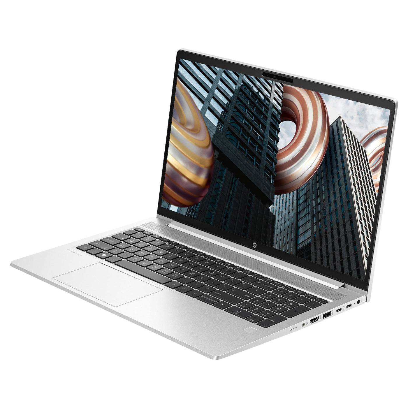 HP ProBook 450 G10 Laptop, Intel Core i5-1334U, 16 GB DDR4 RAM, 1 TB PCIe SSD, 15.6" Full HD (1920x1080) Display, Intel Iris Xe Graphics, Backlit QWERTZ Tastatur, Windows 11 Pro, Silber
