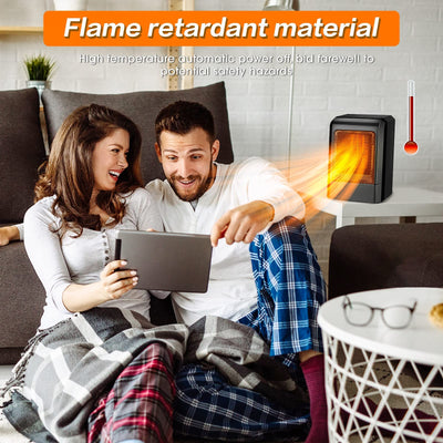 Unipampa Mini Keramik Heizlüfter, Kleine Elektroheizung Energiesparender Heizlüfter, leise Keramik Heizlüfter, Überhitzungsschutz, Betrieb im Büro, Wohnzimmer, Schlafzimmer Badezimmer oder Terasse