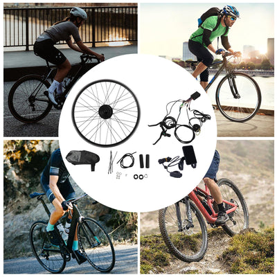 MIKIYUEER Elektrofahrrad Umbausatz 28/29 Zoll 700C E-Bike Conversion Kit 36V 250W Elektrofahrrad Vorderrad Umbausatz Motor E-Bike Conversion Kit,V-Bremse,Scheibenbremse