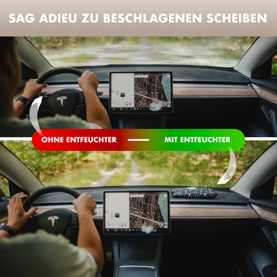 Naturbummler ® Luftentfeuchter XL 1kg [Wiederverwendbar & Effektiv] inkl. Anti-Rutsch Pad Auto Entfeuchter Feuchtigkeitskissen Lufttrockner Autozubehör