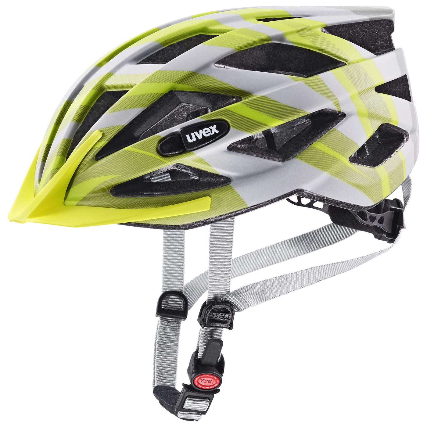 uvex air wing cc - leichter Allround-Helm für Damen und Herren - individuelle Größenanpassung - waschbare Innenausstattung - grey - lime matt - 52-57 cm