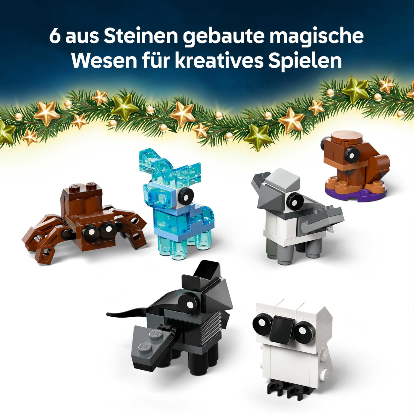 LEGO Harry Potter Adventskalender 2025 - Weihnachten Spielzeug mit 24 Überraschungen - 8 Minifiguren in festlichen Pullovern & 6 Figuren - Geschenk für Mädchen und Jungen ab 7 Jahren - 76456