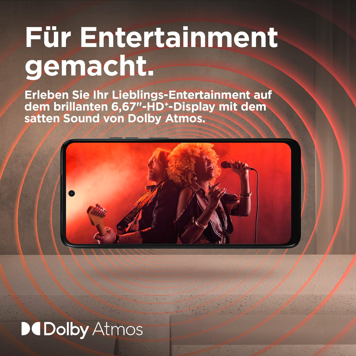 Motorola Moto g05 Smartphone (6,67"-FHD+-Display, 50-MP-Kamera, 4 GB / 64 GB, 5200 mAh, Android 15) Plum Red, inkl. Schutzcover [Exklusiv bei Amazon]