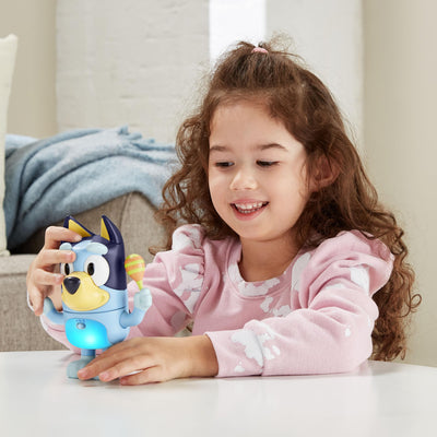 Vtech Bluey Dreh- & Zieh-Reaktionsspiel – Interaktives Spielzeug mit Musik, Geräuschen und Sätzen aus der TV-Show – Für Kinder von 3-6 Jahren