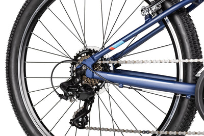 Axess Stipe 26 | Jugend-Mountainbike | MTB-Hardtail | 14-Gang Schaltung | Felgenbremsen, Farbe:Dark Blue matt/Blue red, Rahmengröße:33 cm