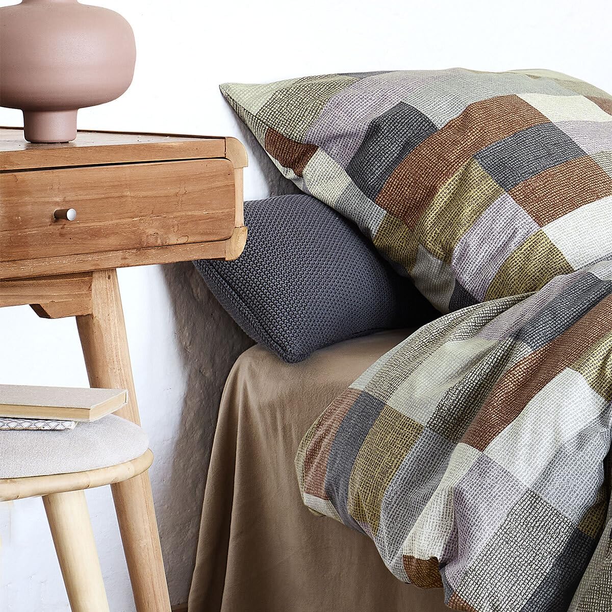 Irisette Edel-Feinbiber Bettwäsche Koala Kupfer 8534 1 Bettbezug 135 x 200 cm + 1 Kissenbezug 80 x 80 cm