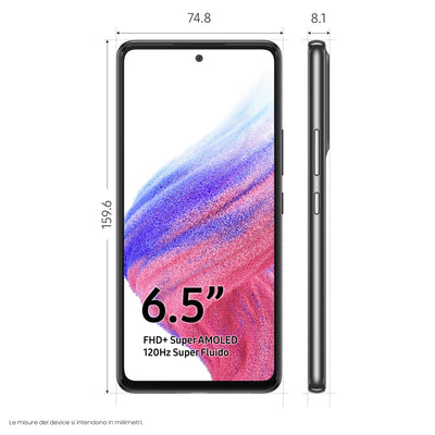 Samsung Galaxy A53 5G SM-A536B 16.5 cm (6.5) Hybrid Dual SIM Android 12 USB Type-C 6 GB 128 GB 5000 mAh Black