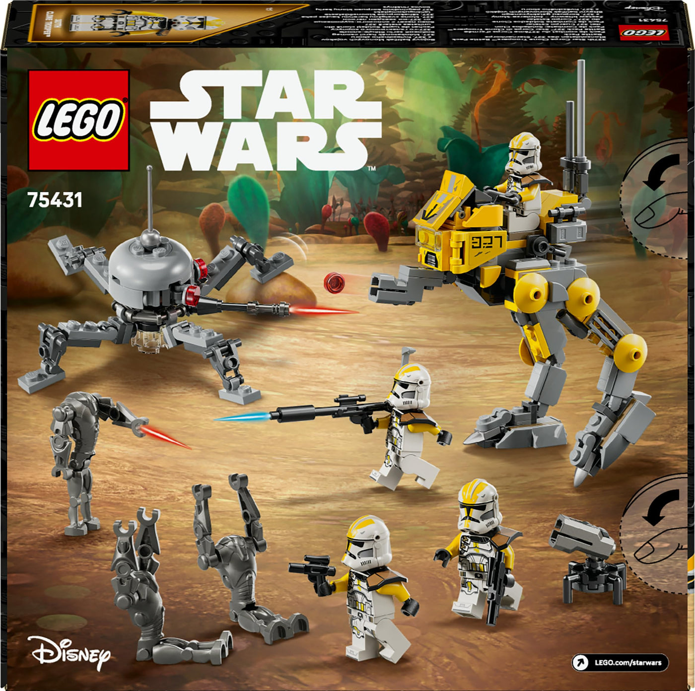 LEGO Star Wars Klonsoldaten des 327. Sternenkorps Battle Pack - Spielzeug für Kinder ab 7 Jahren - Minifiguren zum Bauen und Sammeln - Kreatives Geschenk für Jungen und Mädchen - 75431