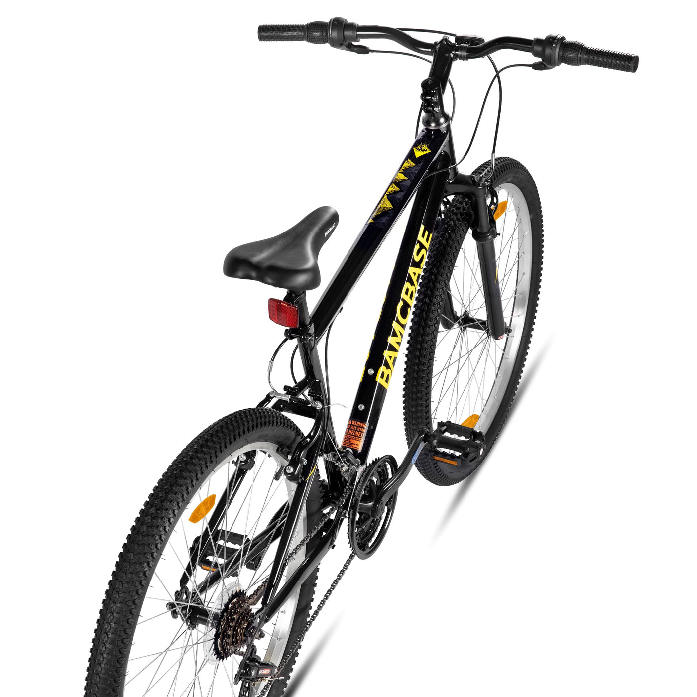 HILAND 26 Zoll Mountainbike, 18 Gang MTB für Männer Frauen, Erwachsenen Mountainbike mit V-Bremsen, Schwarz