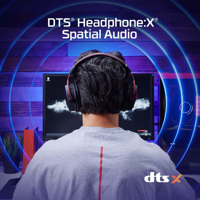 HyperX Cloud Alpha Wireless Gaming-Headset , 300h Akkulaufzeit, DTS Headphone mit 3D Audio, Dual Chamber Treiber, 2,4 GHz kabellos, Abnehmbares Mikrofon mit Geräuschunterdrückung, Schwarz-Rot