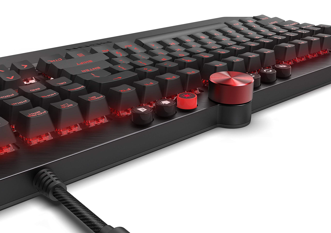 AGON AKG700 Gaming Tastatur - Französisches Layout - Cherry MX Red Switches - Anti-Ghosting - AOC G-Tools-Software - N-Key-Rollover