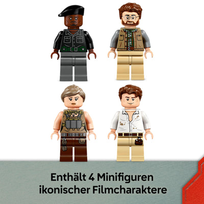 LEGO Jurassic World Spinosaurier & Quetzalcoatlus: Hubschrauber-Einsatz – 2 Spielzeug-Dinosaurier, Hubschrauber, LKW und 4 Minifiguren – Geschenk für Jungen und Mädchen ab 8 Jahren – 76976