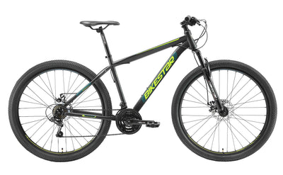 BIKESTAR Hardtail Mountainbike Shimano 21 Gang Schaltung, Scheibenbremse 29 Zoll Reifen | 19 Zoll Rahmen MTB | Schwarz