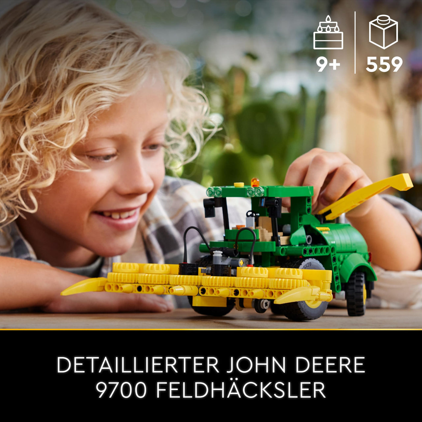 LEGO Technic John Deere 9700 Forage Harvester, Traktor-Spielzeug für Kinder, Bauernhof-Set, Fahrzeug-Modell mit realistischen Funktionen, Geschenk für Jungen und Mädchen ab 9 Jahren 42168