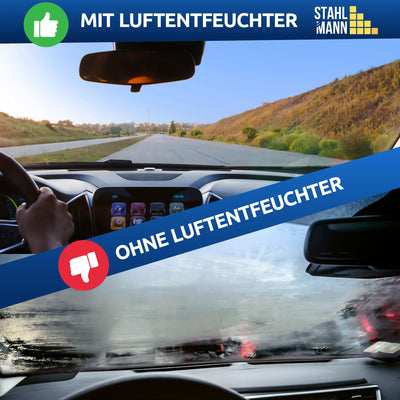 STAHLMANN® Luftentfeuchter Auto 1 KG [Wiederverwendbar ] - Auto Luftentfeuchter [Mit Passionsfrucht Duft] Raumentfeuchter Auto - Entfeuchter Auto(MADE IN EU)