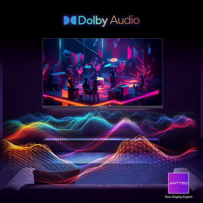 Antteq V32-AH3Q1L-BT 32 Zoll Smart TV(Fernseher 81 cm),Voice Remote Control,HD,Triple Tuner(DVB-T2/S2/C),App Store,DAZN,UVM,WiFi,Hotelmodus,2024