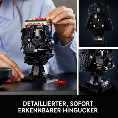 LEGO Star Wars Darth Vader Helm, Bauset für Erwachsene, Geschenkidee für Männer, Frauen, Ihn oder Sie, sammelbares Modell zum Bauen und Ausstellen 75304