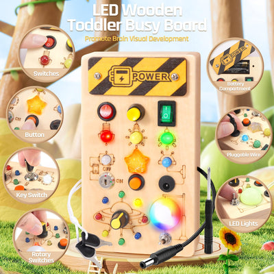 Montessori Spielzeug ab 1 Jahr Busy Board, Sensorik Spielzeug Geschenk 1 Jahr Junge Mädchen, Kinderspielzeug ab 1 Jahr, Motorik spielzeug, Geschenke für Mädchen Junge, Adventskalender Füllung Kinder