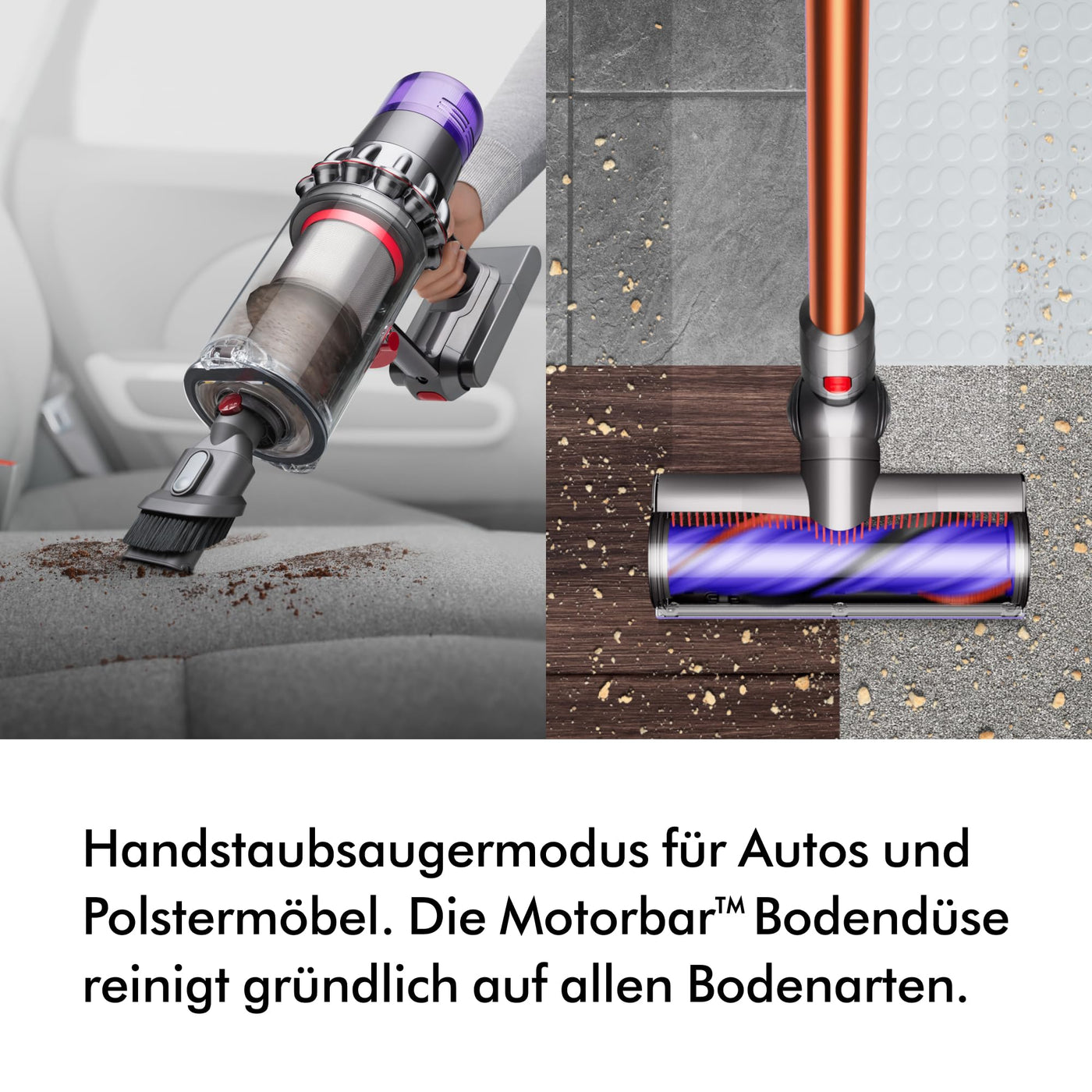 Dyson Cyclone V10 Absolute kabelloser Staubsauger (Nickel/Kupfer)
