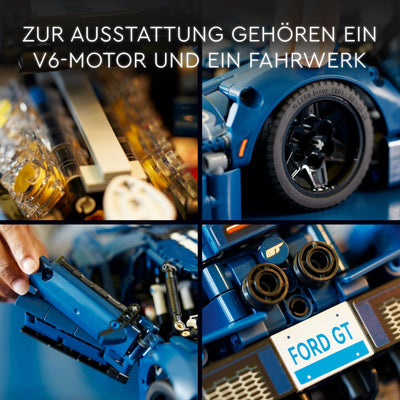 LEGO 42154 Technic Ford GT 2022 Auto-Modellbausatz für Erwachsene, Supercar im Maßstab 1:12 mit authentischen Merkmalen, fortschrittliches Sammlerset