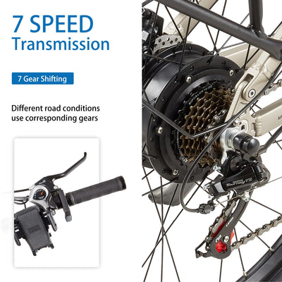 Ficyacto E Bike Herren 27.5 Zoll E-Mountianbike 48V17,5AH Akku Vollefederung Elektrofahrräder 25km/h Trekkingrad E-Cityrad