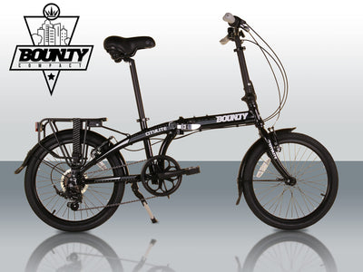 Bounty Citylite Faltrad | Leichter Aluminiumrahmen | 6-Gang Shimano Schaltung mit Revo Shifters | Perfekt für Pendler | Faltrad | Erwachsenenrad
