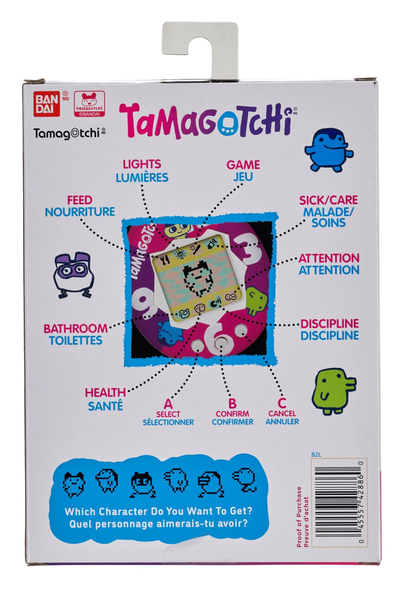BANDAI - Tamagotchi - Original Tamagotchi - Sakura - virtuelles elektronisches Haustier - 42886