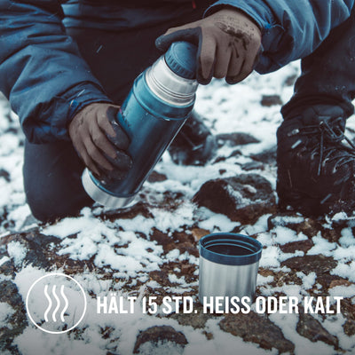 Stanley Classic Legendary Thermosflasche 473 ml - Thermos Hält 15 Stunden Heiß oder Kalt - Edelstahl Thermoskanne - BPA-Frei - Spülmaschinenfest - Nightfall