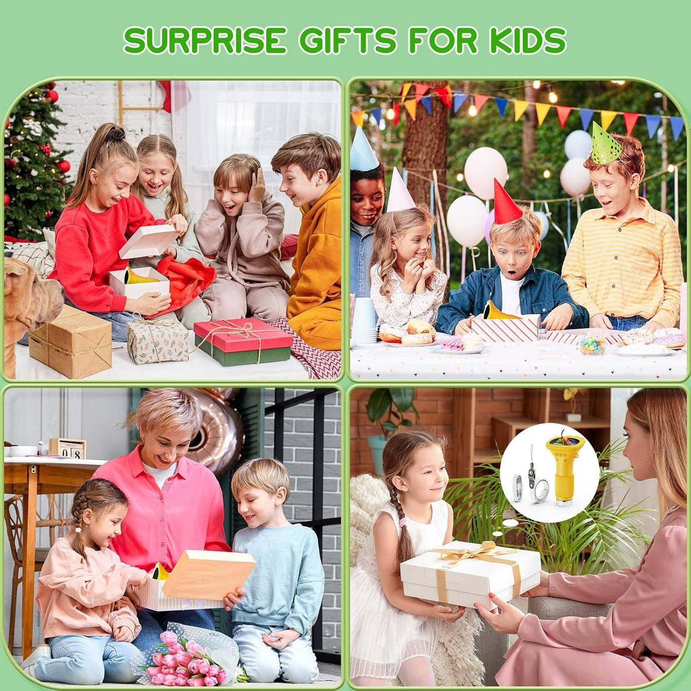 Handy-Mikroskop für Kinder, Ashfly 200X tragbares Taschenmikroskop, 2,0" IPS-Bildschirm USB Microscope LED Lights -Anschluss an PC, Mini-Mikroskop draussen ab 3 Jahren-Orange(Bildungsgeschenk)