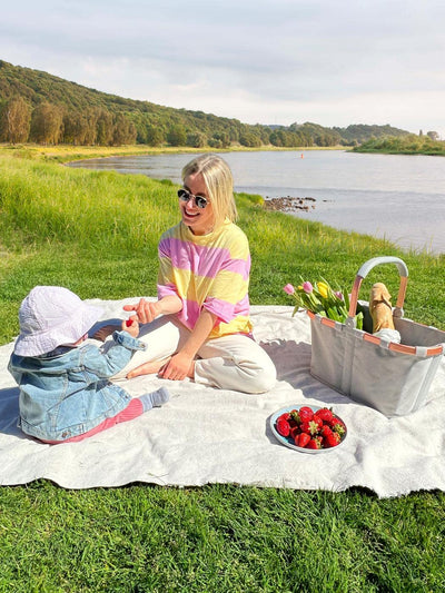 reisenthel carrybag twist sky rose– Stabiler Einkaufskorb mit viel Stauraum und praktischer Innentasche – Elegantes und wasserabweisendes Design