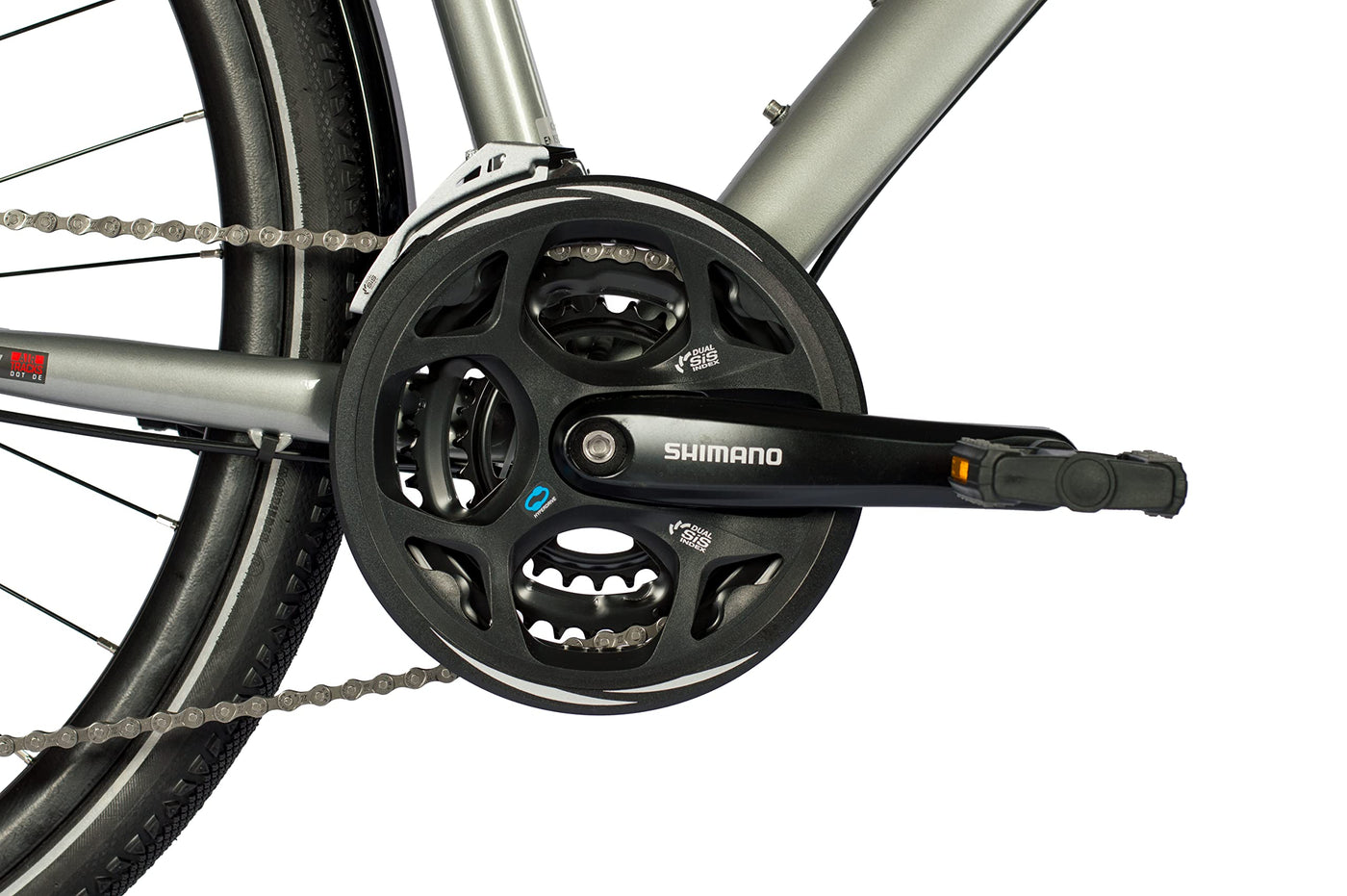 Airtracks Trekking Fahrrad 28 Zoll Damen Trekkingbike TR.2845 Trekkingrad City Bike Shimano 24 Gang Alivio RD-M3100 SGS Kettenschaltung Nabendinamo - Damen 52cm Körpergröße 170-185cm